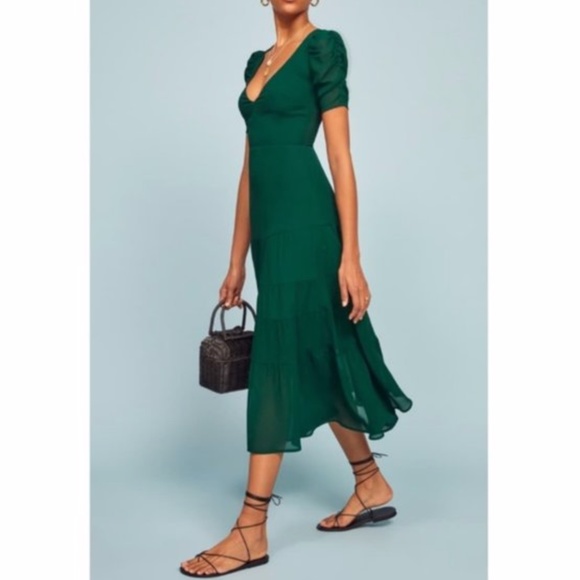 Reformation Dresses & Skirts - NWT Reformation Cosa Emerald Midi Dress